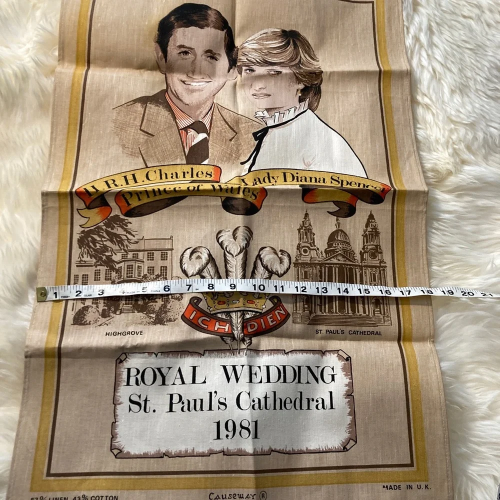 Royal Wedding 👑 Princess Diana Prince Charles 80s Souvenir British tea 🫖 ☕️